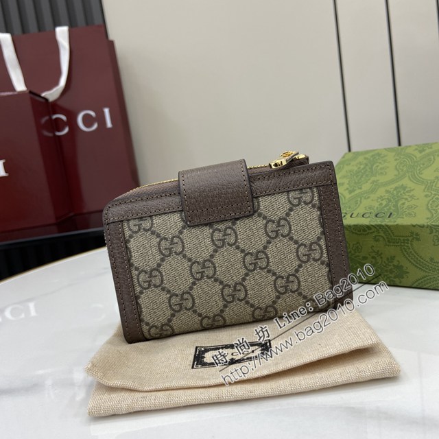 Gucci專櫃古馳最新款Ophidia系列短款卡包錢夾 jh2835型號：725662